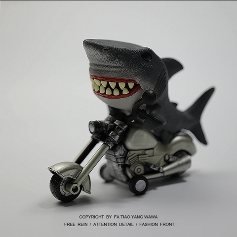 Punk shark desktop ornament