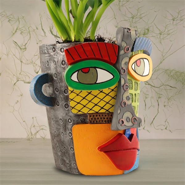 🔥Last Day 49% OFF😍 Handmade Picasso Antique Abstract Beauty Face Flower Pot