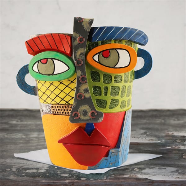 🔥Last Day 49% OFF😍 Handmade Picasso Antique Abstract Beauty Face Flower Pot