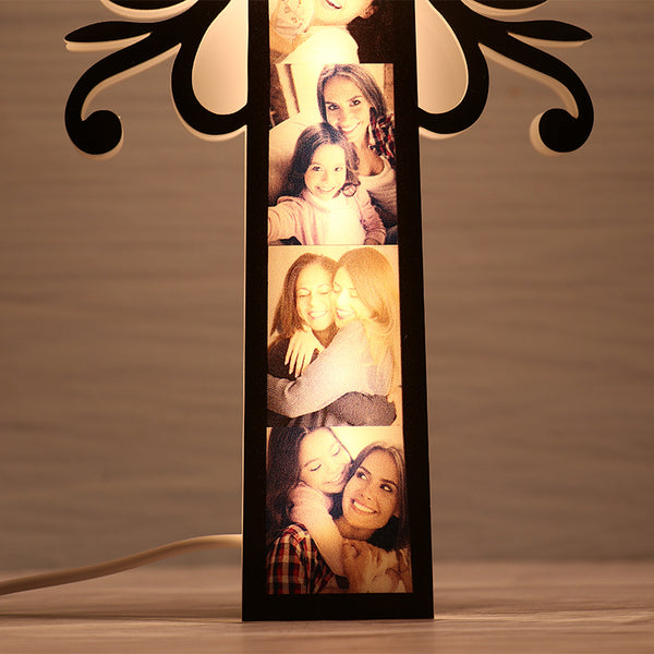 Custom photo cross led light decoration