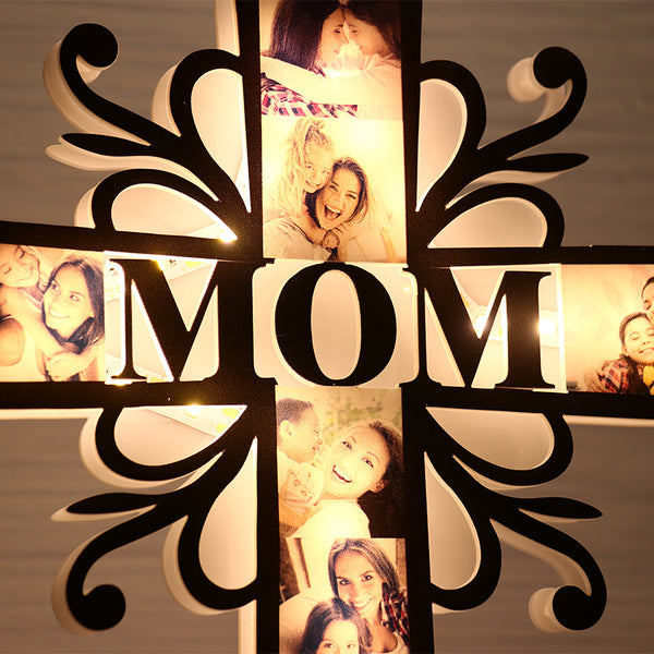 Custom photo cross led light decoration