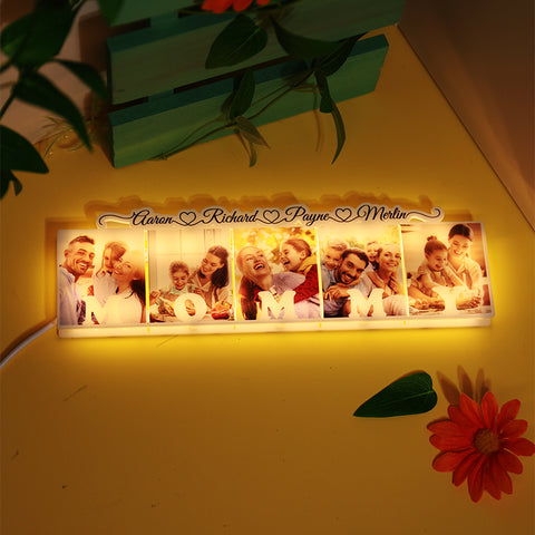 Personalized name mother's day night light